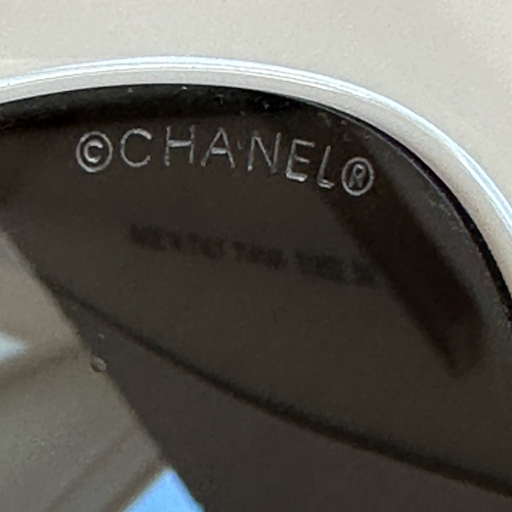 CHANEL Black and White Sunglasses 71414A White Rare - Picture 8 of 11